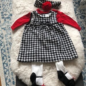 Little Me 0-3 mos. 4-piece set